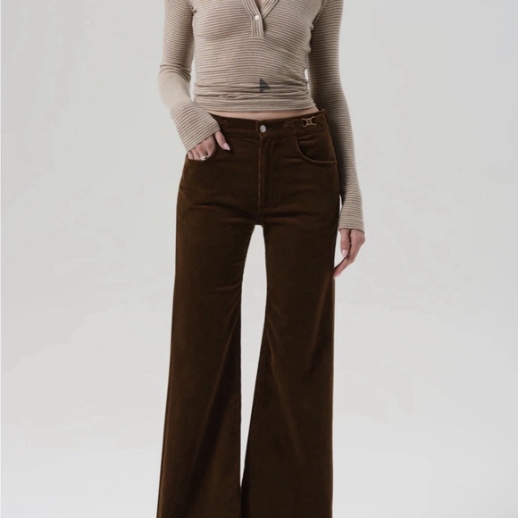 Citizens of Humanity Kimberly Flare With Horsebit Corduroy In Manuka Size 27 - Picture 1 of 6